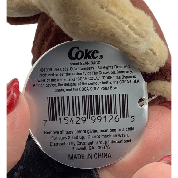 Vtg Coca-Cola 1999 Baltic Sweden Reindeer Bean Bag Plush Toy Collectible - Picture 4 of 11